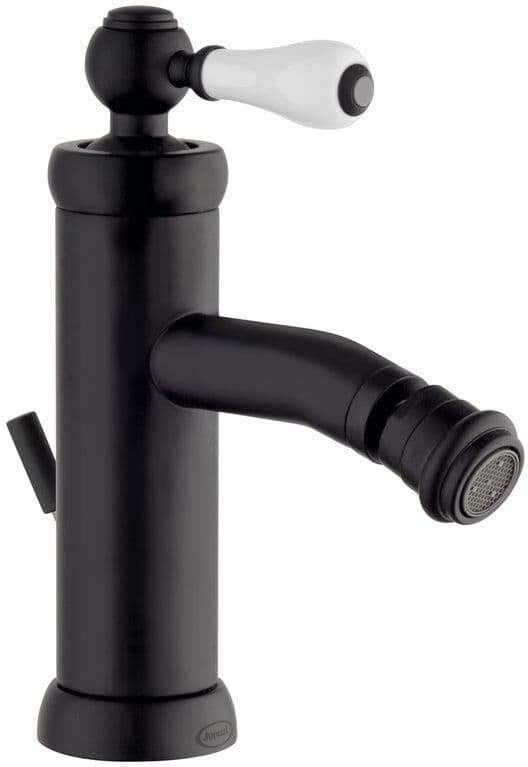 JACUZZI RUBINETTERIA Rubinetto per bidet getto laminare cristallino Opera  nero opaco