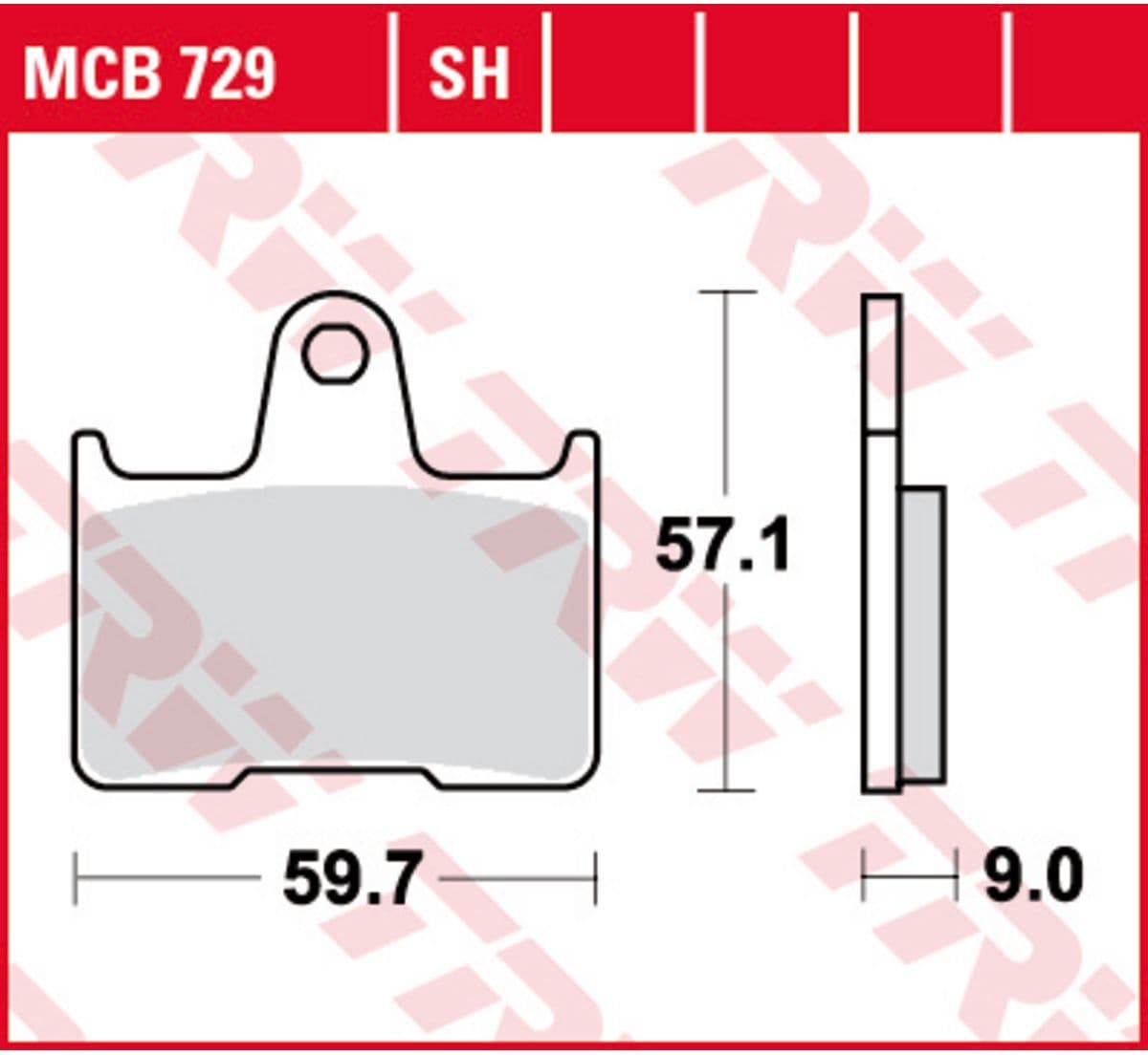 Trw Set di pastiglie freno MCB729