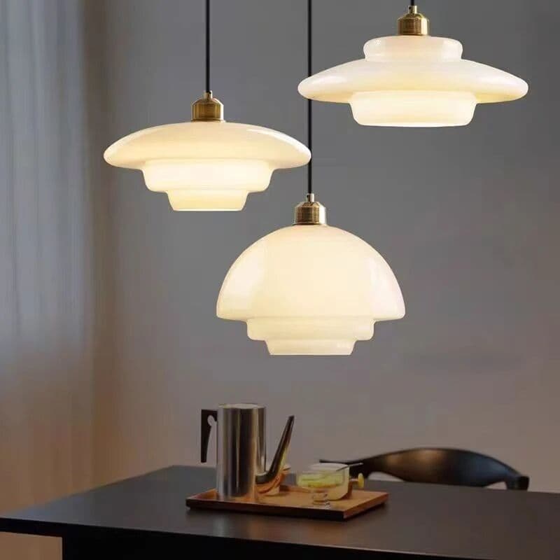 CETANT Nordic Glass Pendant Lamp Art Decorative Dinning Room Light Kitchen Island Bedrroms Bedside LED E27 Modern Light Fixtures Lustre