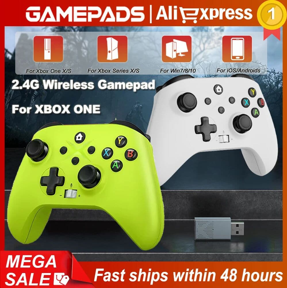 Bonadget Wireless Controller for Xbox One, Xbox Series X, S Control Xbox Controller Add Double Vibration Turbo Keys Programming Function