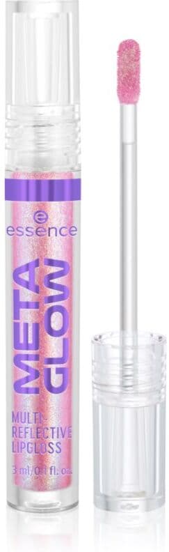 essence META GLOW MULTI-REFLECTIVE Holographic Effect Lip Gloss shade 03 Pink Vision 3 ml