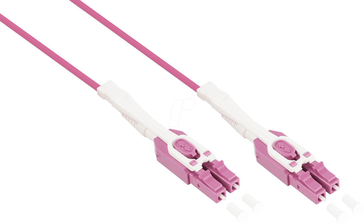KABELMEISTER KM SO-LW10-070 - Cordón de conexión de fibra óptica Uniboot, OM4, LC - LC, 7 m, v