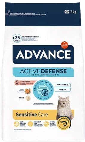 Advance Pienso para gatos Adult Sensitive salmón y arroz.  (3 Kg)