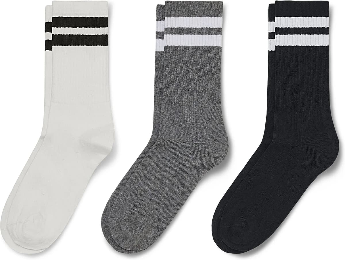 Tchibo - 3 Paar Tennissocken - Unisex - Gr. 43-46 - hellgrau