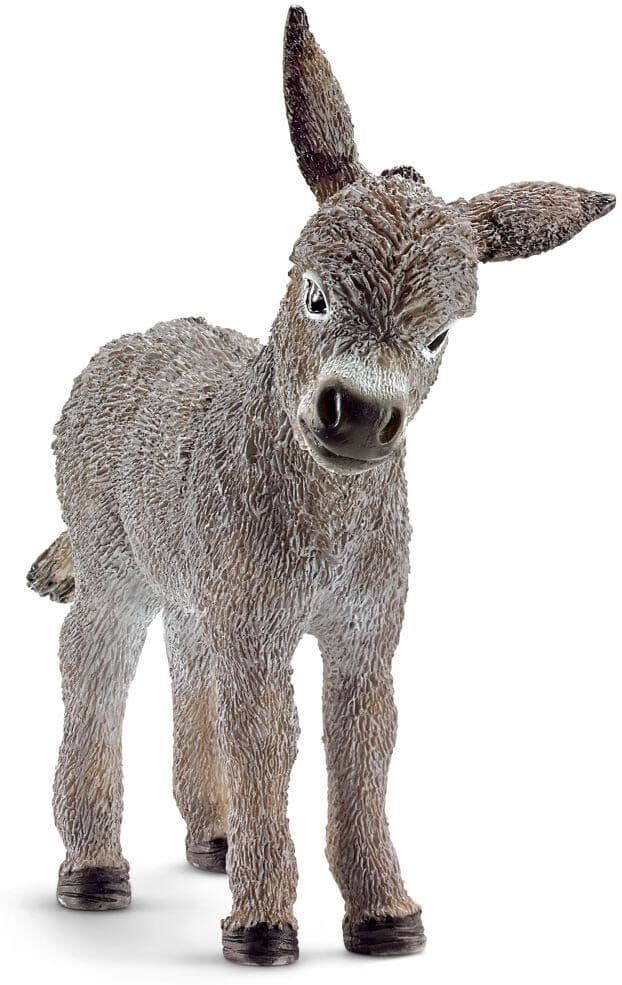 Schleich Farm World Donkey Foal Figure - grey - 7 cm x 7 cm x 3 cm