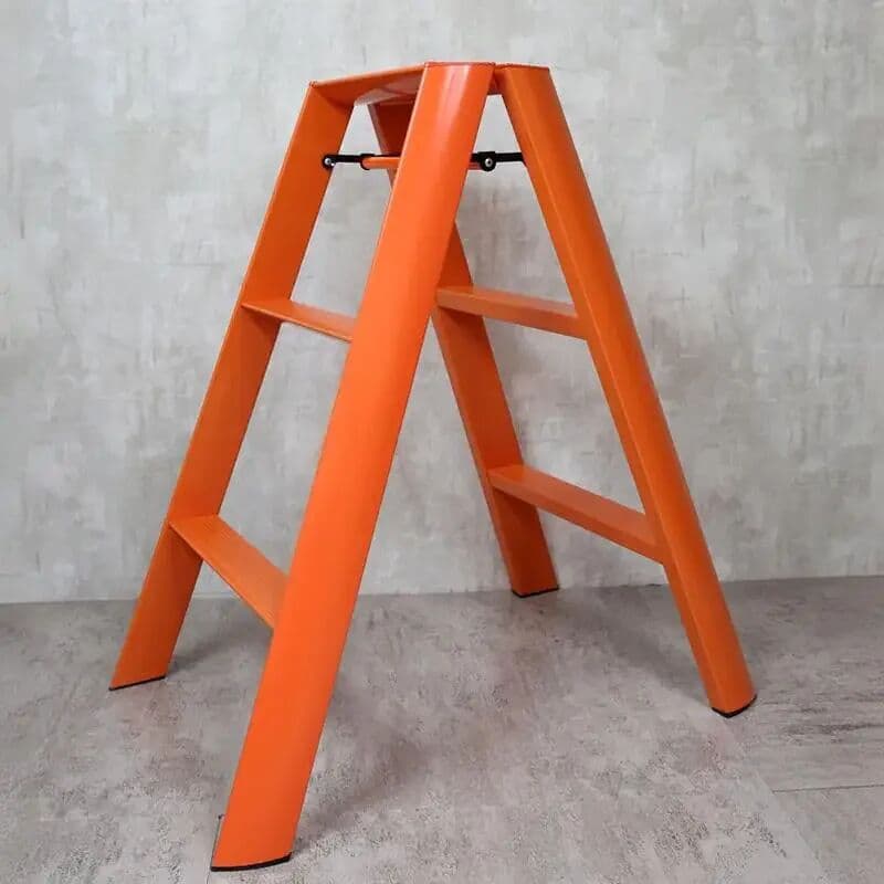 NONE Folding Aluminium Ladders Scaffolding Stool Foldable House Ladder Portable 3 Step Stairs Climbing Multifunction Home Furniture