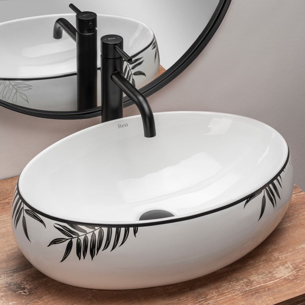 Rea Lavoar Shila alb ceramica sanitara - 41 cm