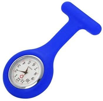 Uplifted Goods Silicone Nurse Pocket Watch Simple Fashionable & Portable sky Blue