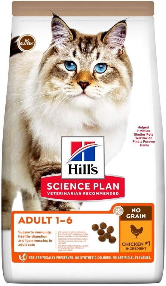 Hill's Science Plan Cat Adult No Grain Med Kylling 1,5 Kg