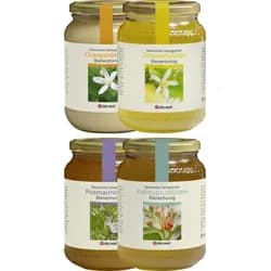 Honigpaket mediterrane Zitrusfrische 4 Gläser (4 x 1 kg), Bio Probierpakete