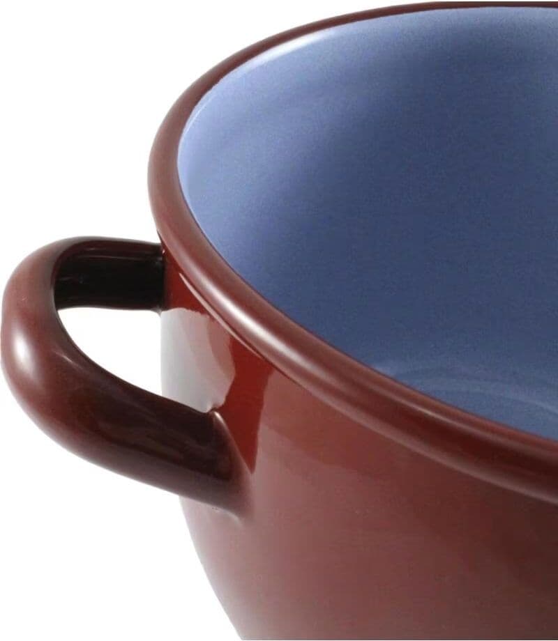 Wurko Olla De Cocina Esmaltada Con Asas Marrón Talla Única Unisex