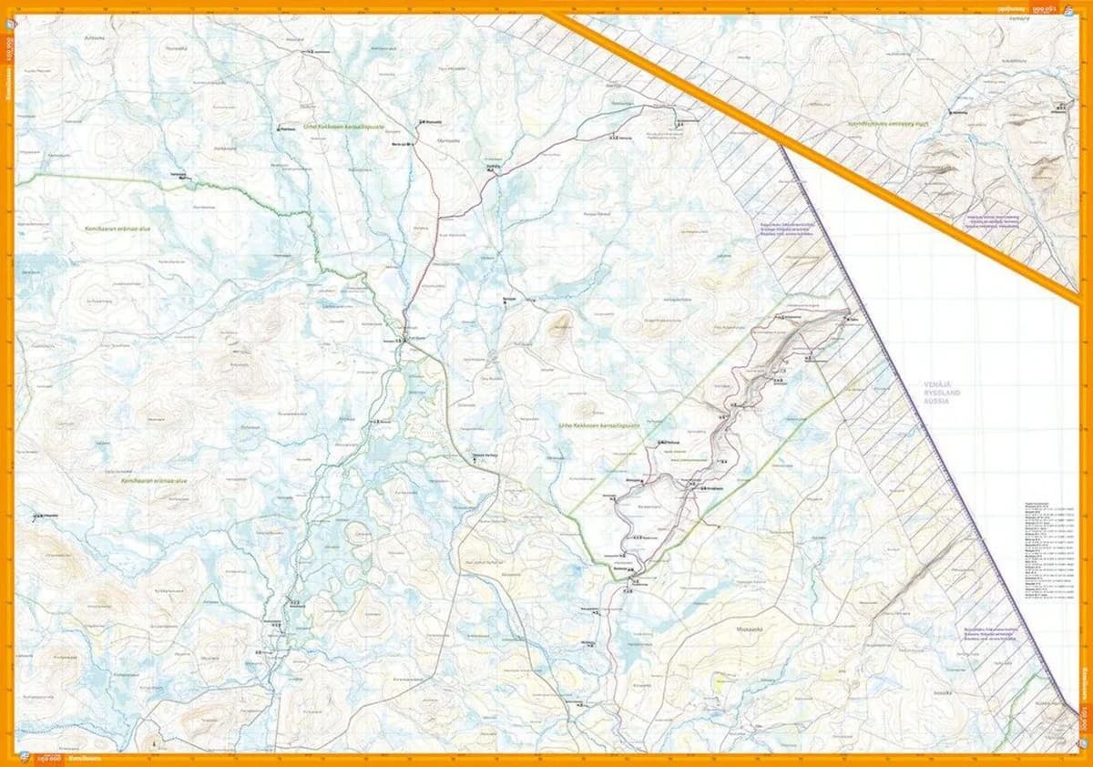 Calazo International Kemihaara Tuntsa Värriö Turkart 1:50 000