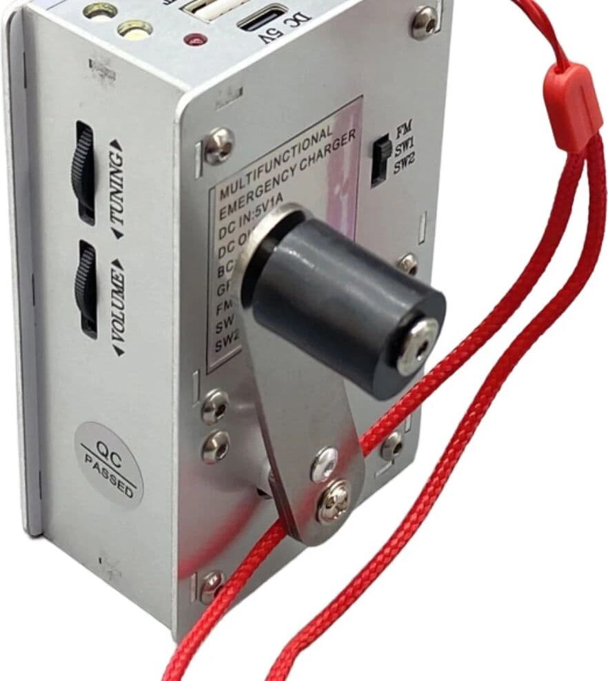 NONE Hand Generator USB Charger Camping Device Emergency Lighting Portable Power Pack
