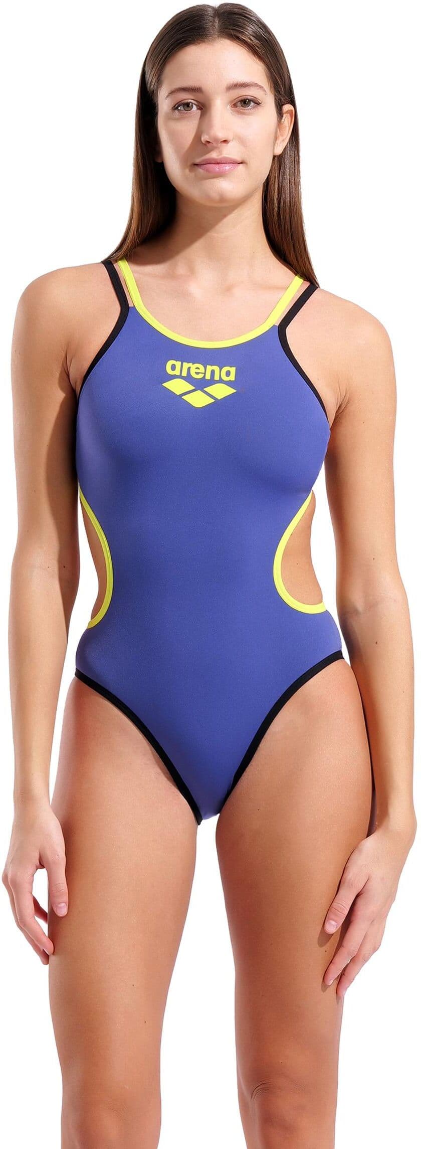 Arena Bañador de mujer deportivo One Double Cross Back.  (S) Morado