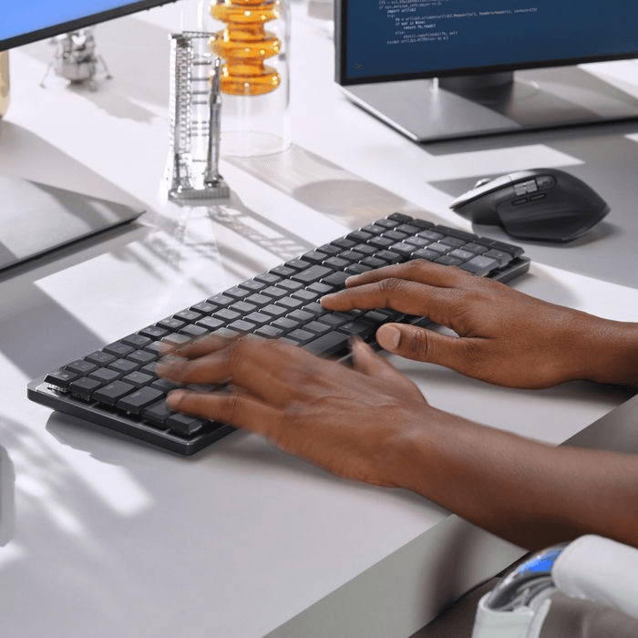 Logitech Mx Mechanical Wireless Illuminated Performance Keyboard, Us International,  Clicky, 1 Stykk, Sen-W128232908