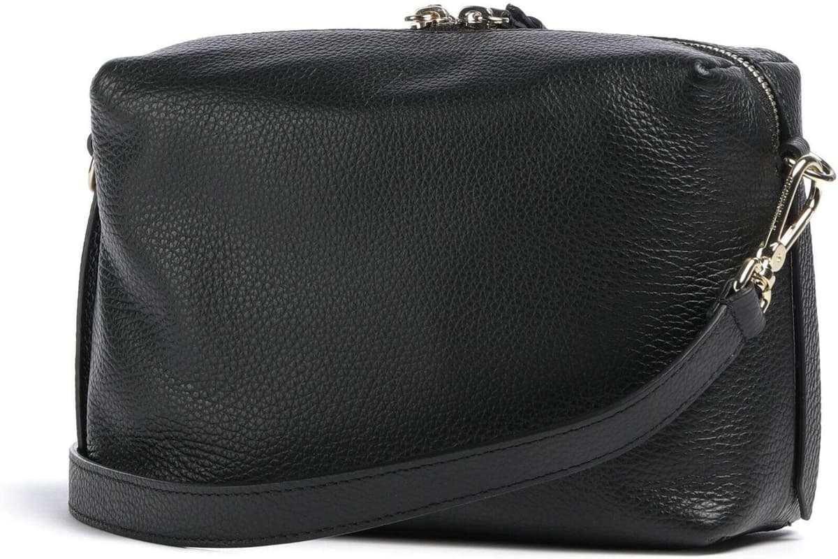 Coccinelle Nory   Leer Crossbody tas   zwart