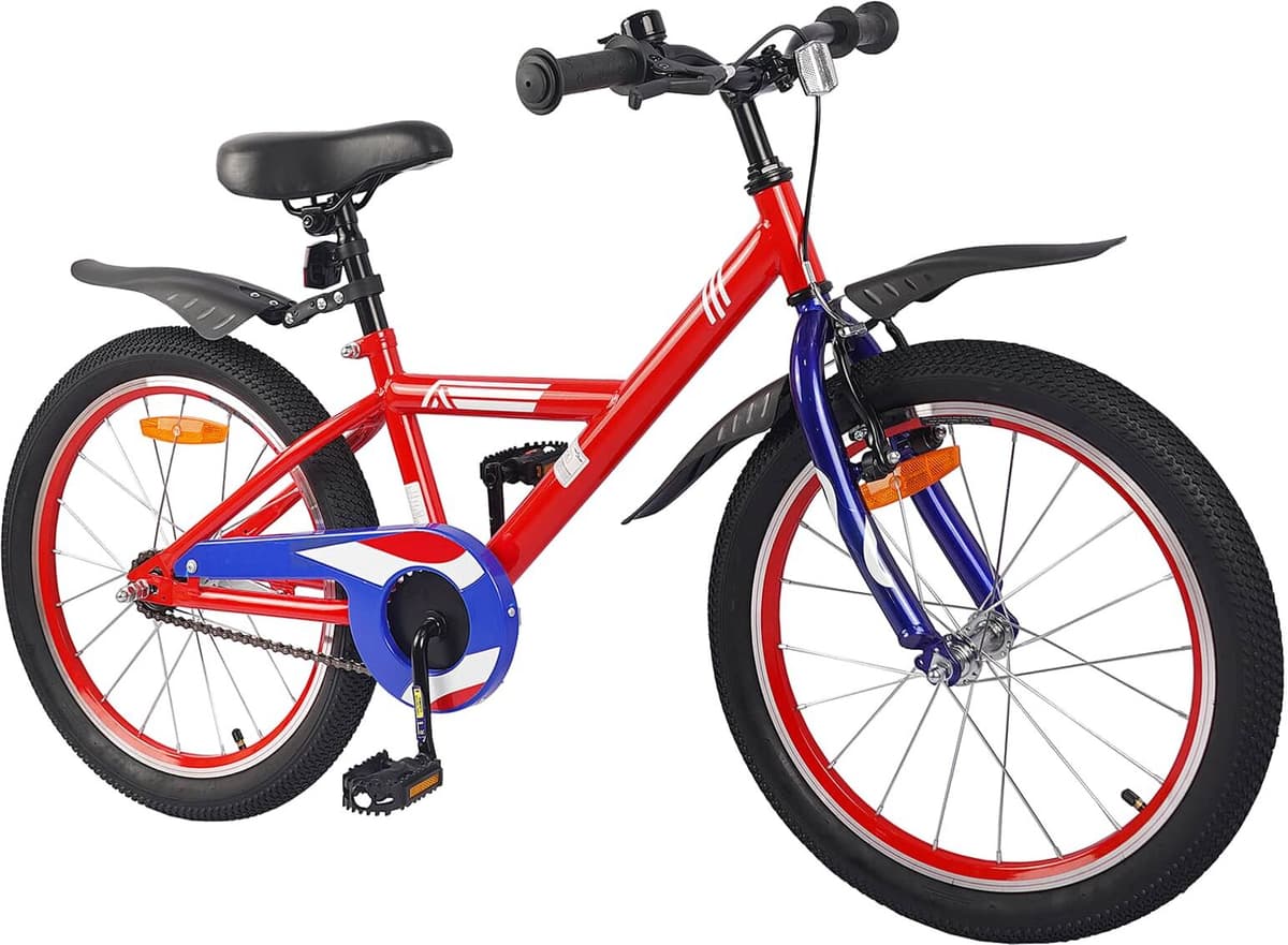 vidaXL Vélo Jeune Adulte 20 Pouces for kids aged 6 to 11 Rouge