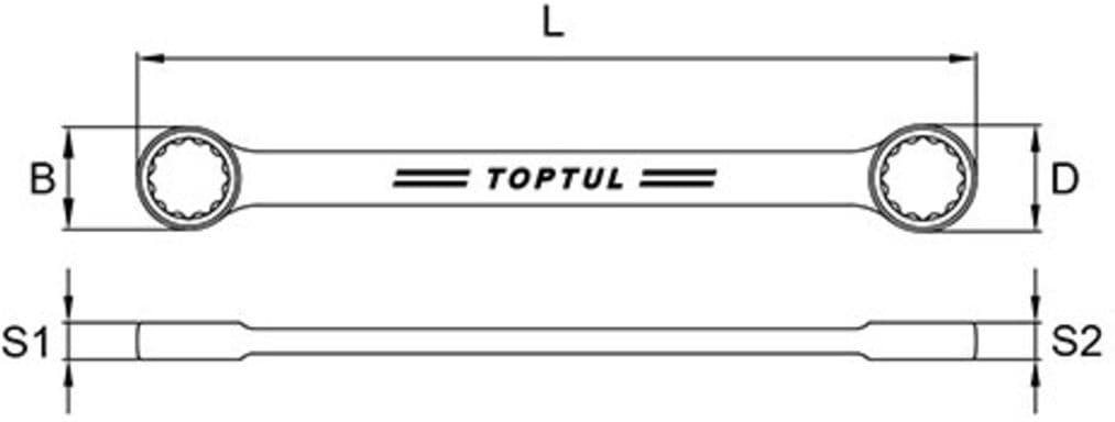 Lenkkiavain Toptul Aabm1819