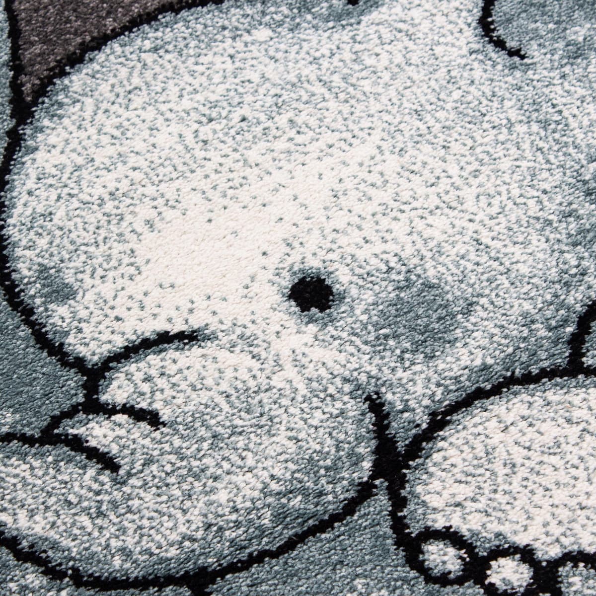 Kinderteppich AYYILDIZ TEPPICHE "Kids 560, auch in rund erhältlich" Gr. 9, blau, H:12mm Ø:120cm, Kunstfaser, Teppiche, Kinderteppich, auch in rund, Elefanten Baby Sterne, Kurzflor blau Ø 120cm 1 Stk., 12mm, Ø 120cm