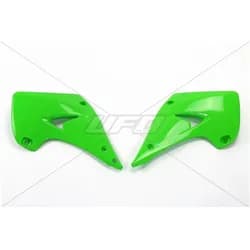 UFO, Motorrad Zubehör, UFO-KÜHLERSCHUTZGITTER FÜR KAWASAKI KX 125/250 (Baujahre 2003–2017), FARBE GRÜN