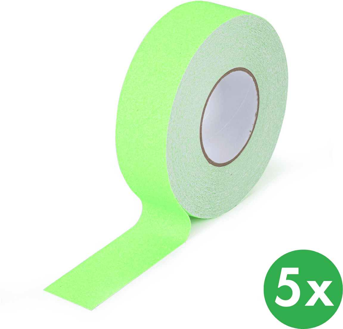 B2B Partner Antirutschband, Feinkorn, 50 mm x 18,3 m, 5 Stk, fluoreszierend gelb