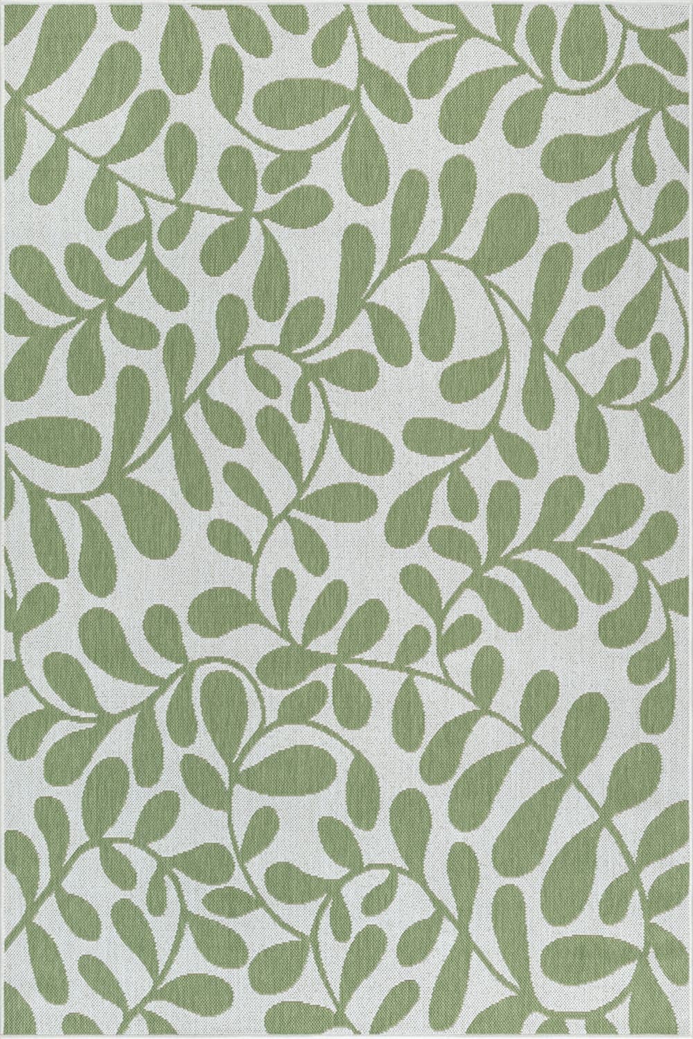 The carpet Alfombra de exterior interior tropical, verde, 140 x 200 cm