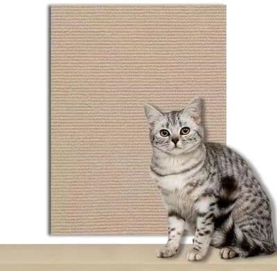 Uplift Treasures Self Adhesive Cat Scratcher Mat Sofa Protector khaki 11.81 23.62 In