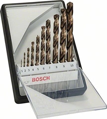 Bosch Robust Line Σετ 10 Τρυπάνια HSS με Κυλινδρικό Στέλεχος για Μέταλλο 2607019925