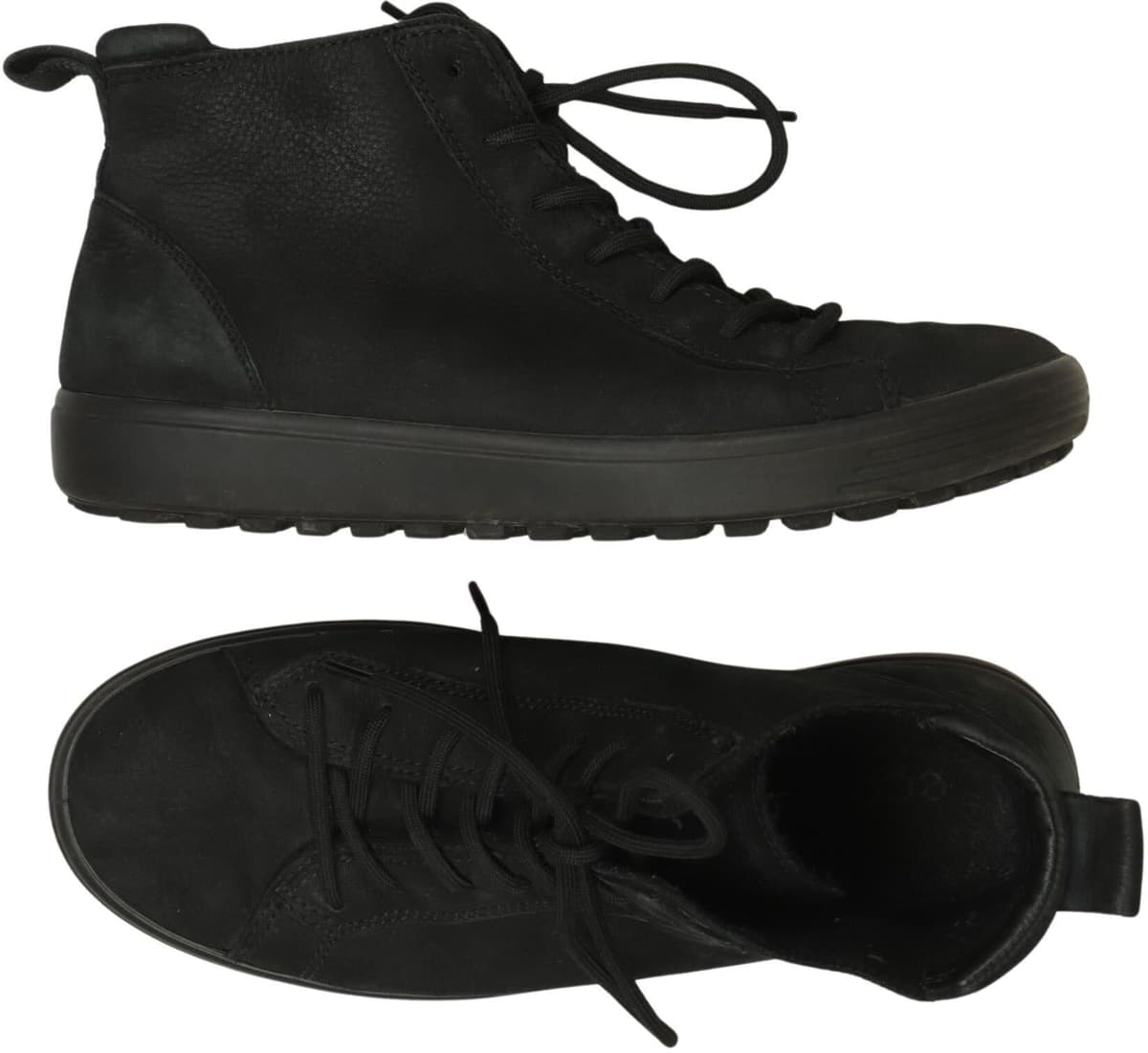Ecco Damen Sneaker, Schwarz, Gr. EU 40, Leder - Second Hand