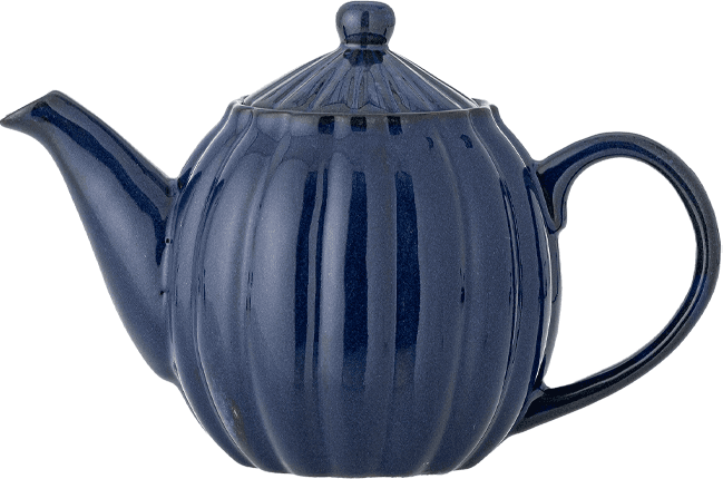 Bloomingville Latina Tekande Blå, Tepotte Stentøj 1085 Ml, Ø13xh17 Cm