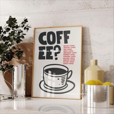 Uplift Treasures Bon Appetit Coffee Kitchen Canvas Wall Art Print 12 20x30cm No Frame