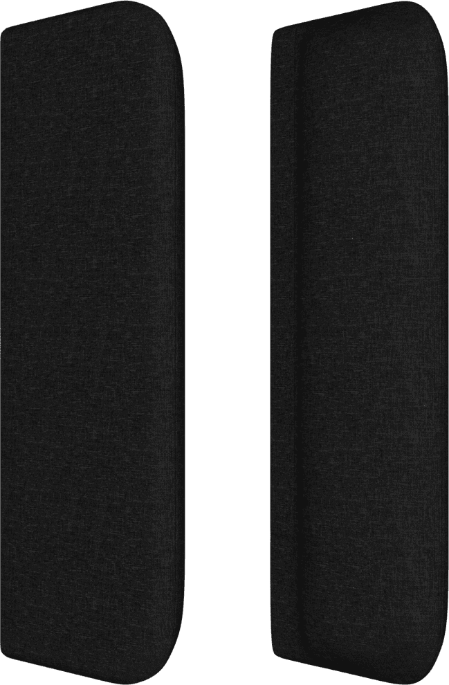 vidaXL Sommier à lattes de lit avec matelas Noir 90x200 cm Tissu