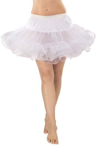 Soft-Tüll Petticoat, weiß, 5-lagig