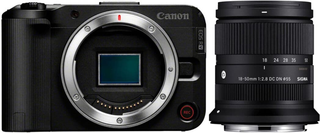 Canon EOS R50V + Sigma 18-50mm f2,8 DC DN (C) RF-Mount   -50,00EUR Sigma 65 Jahre Jubiläumskampagne