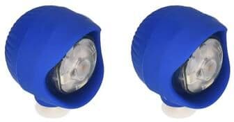 Uplift Essentials 2Pcs LED Shoe Lights Charms For Night Walking & Safety blue