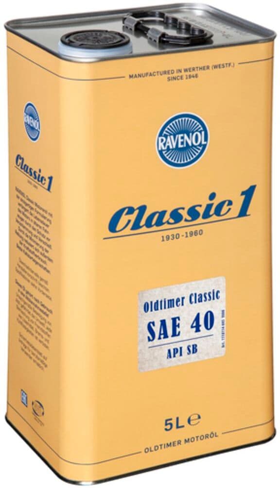 Moottoriöljy Ravenol 1118114 Oldtimer Cla Sae40 5l