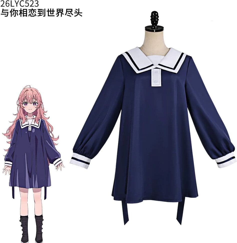 ZOBOTT Anime I Want to Love You Till Your Dying Day Sheena Totsuki Mimi Kagari Cosplay Costume Women Sailor Dress Uniform Clothes