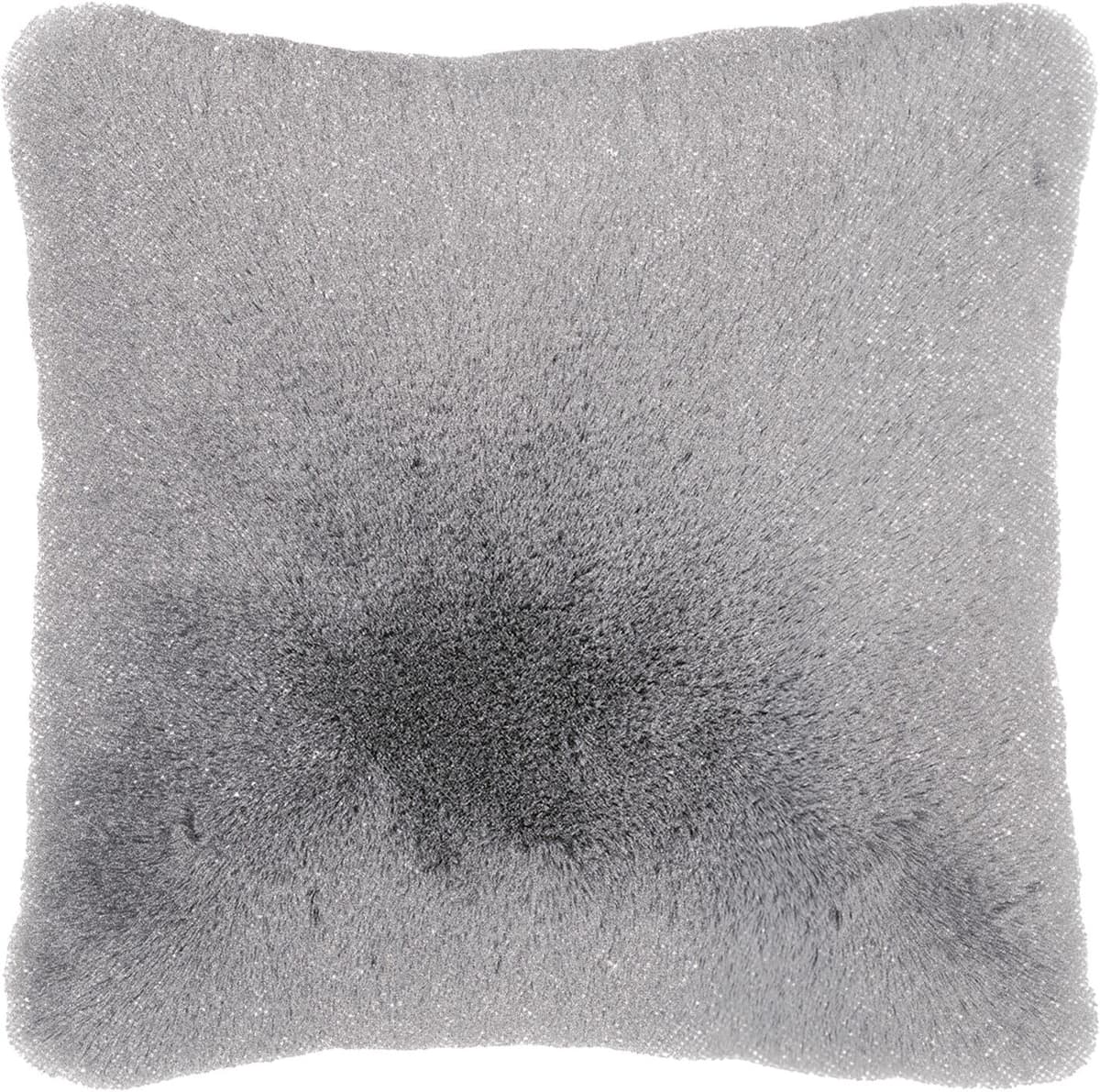 Dekokissen PAD "STELLA", grau (grau, felloptik), B:50cm L:50cm, Polyester, Dekokissen_Sitzkissen_Kissenhüllen, Kissenhülle, flauschige Kunstfell Qualität, 50x50 cm