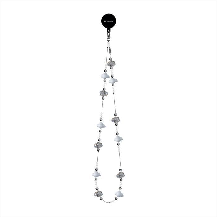 CASEME Beads Telefono Collana, Nuvola-grigio