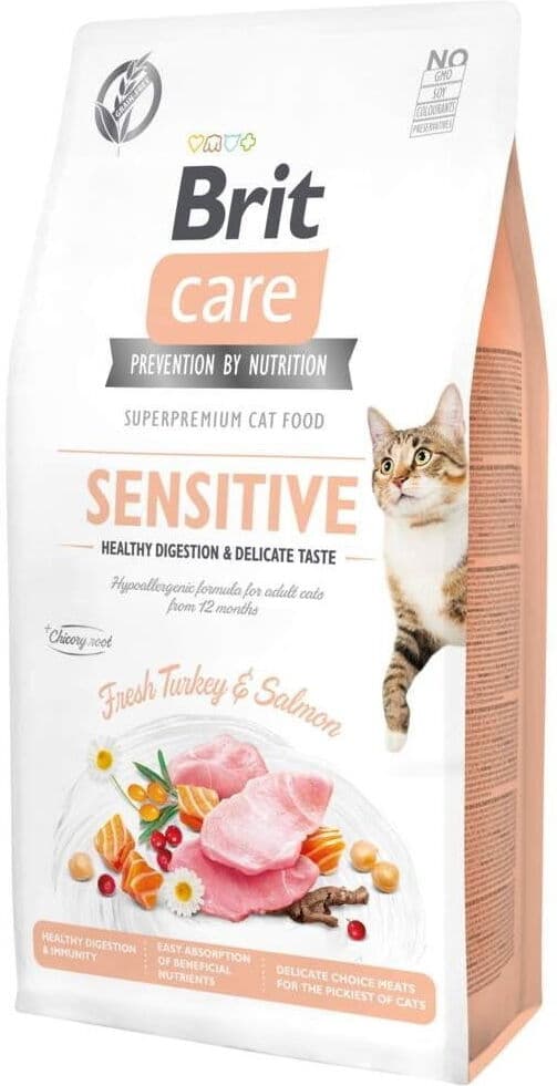 Brit Care Cat Grain Free Sensitive Healthy Digestion & Delicate Taste Torrfoder Till Katt 400 g