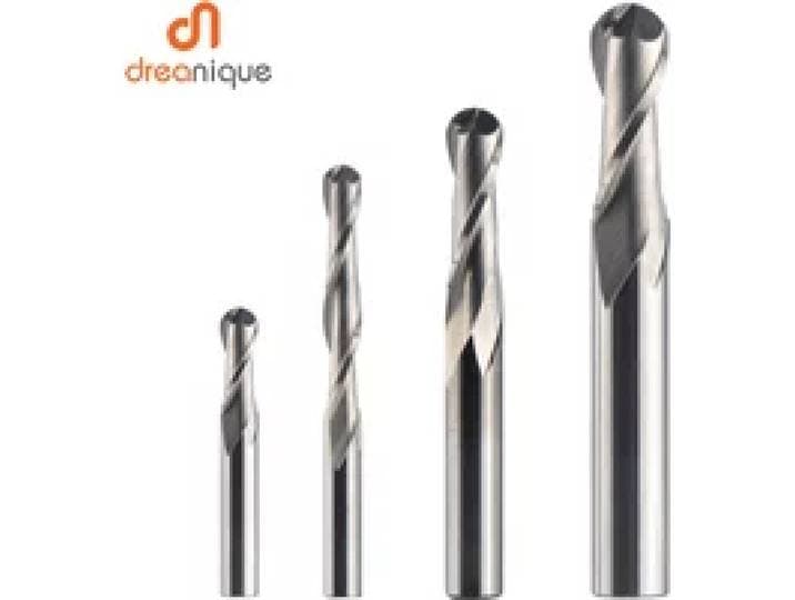 Dreanique фреза 1pc W2B Carbide Ball Nose End Milling Cutter 2 Fluiten R0.5-R6.0 End Mill Router Bit voor hout