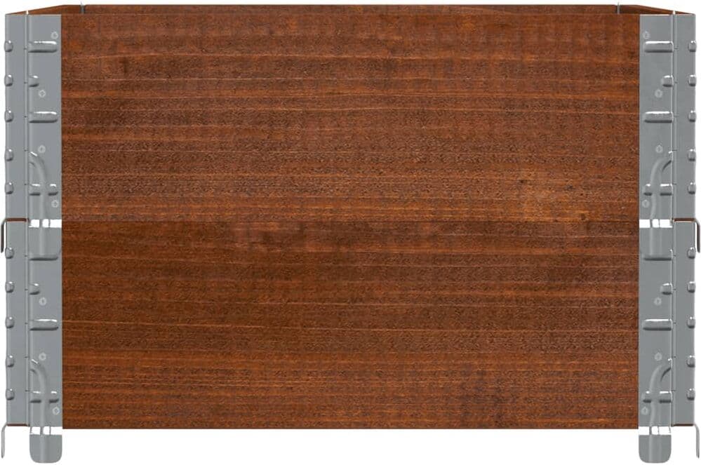 vidaXL Jardinière marron 80x60 cm bois massif de pin