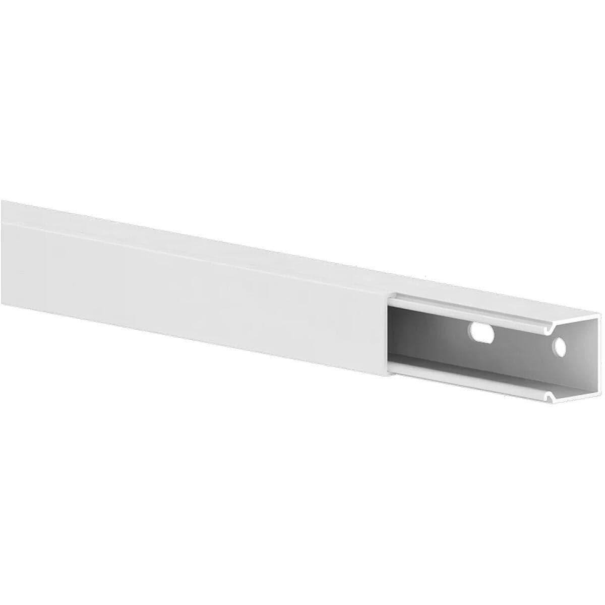 GGK Minikanal 20x20mm, alpinweiß RAL 9010, mit Bochenlochung, Stange mit 2m, 1 Stk.
