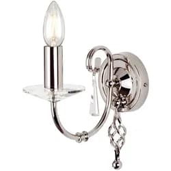 Elstead Lighting Aegean Wandleuchte, 1-flammig, poliertes Nickel