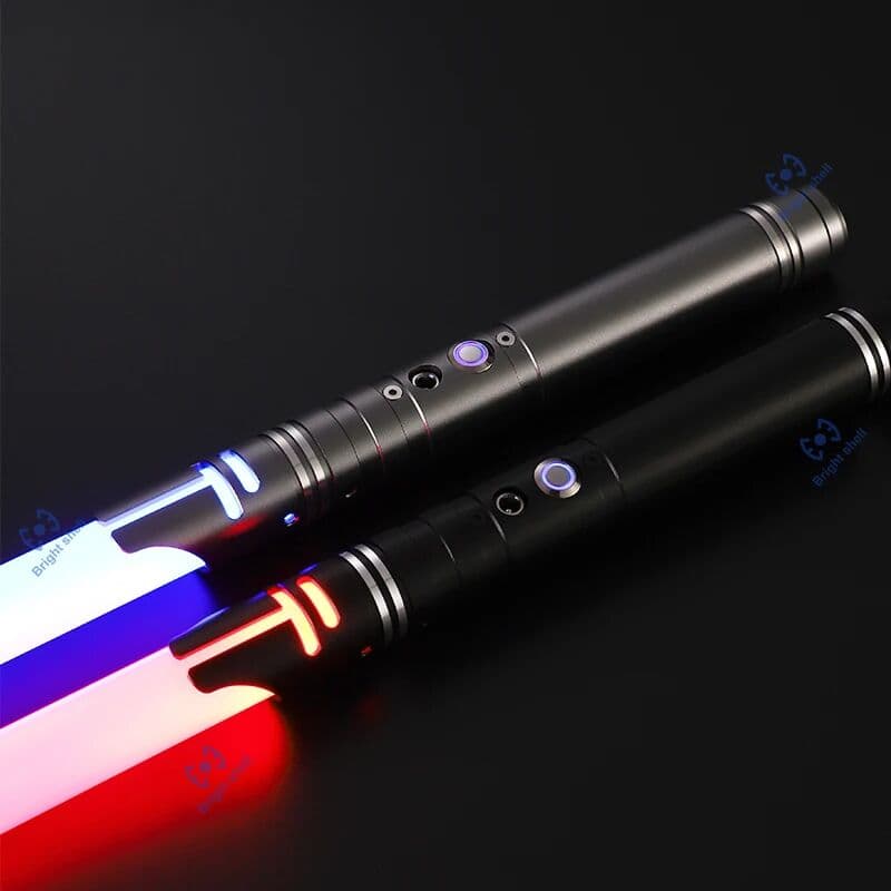 Bright shell Metal Lightsaber Laser Sword Toys RGB Light Saber 15Color Change Kids Soundfonts Force FX FOC Blaster Toys Jedi Laser Sword Gift