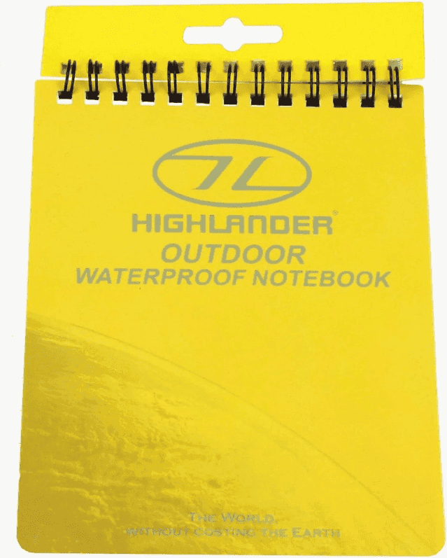 Highlander Outdoor Highlander Waterproof Notebook 15x12cm