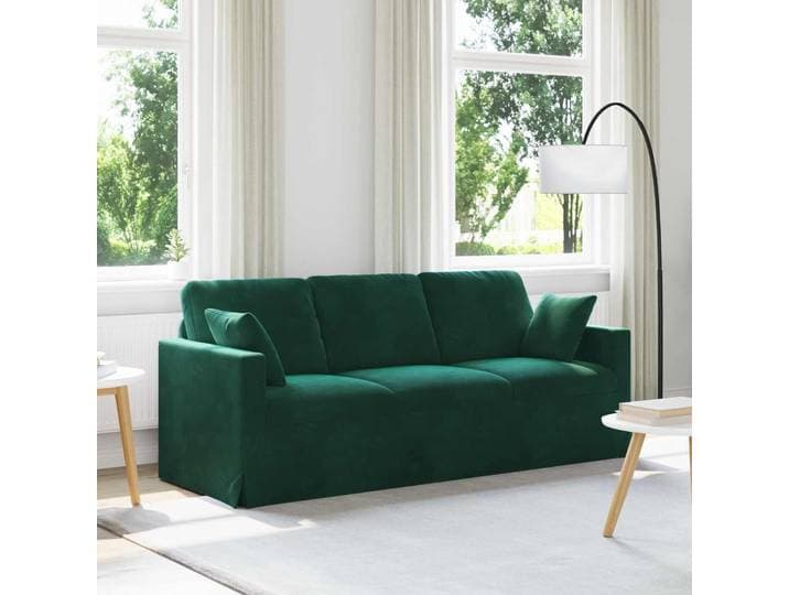 vidaXL Sofa Dunkelgrün 198 x 78 x 80 cm Samt