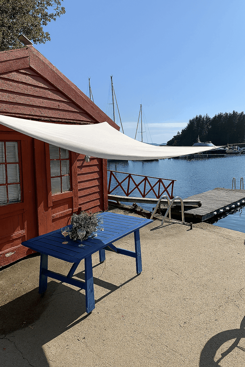 Trekantet Solseil Hvit / Grå - 3,6 X 3,6 X 3,6 M - Vanntett (Mørk Grå)
