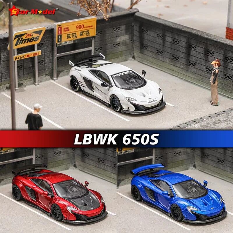 TSM MODEL Star In Stock 1:64 LBWK MCL 650S Diecast Diorama Car Model Collection Toys