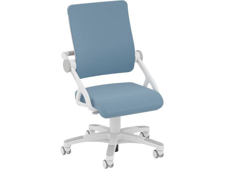Kinderstuhl PAIDI YVO in verschiedenen Farben, mitwachsend & ergonomisch , blau (hellblau, weiß), Netzstoff, Kunststoff, Metall, Polyester, Schaumstoff, Stühle, Kinderstuhl, waschbare Bezügen, tiefen- & höhenverstellbarer Schreibtischstuhl